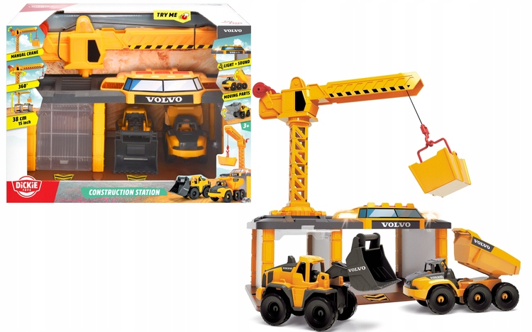 

Dickie Toys Stacja Budowlana Volvo 39 cm 203726009