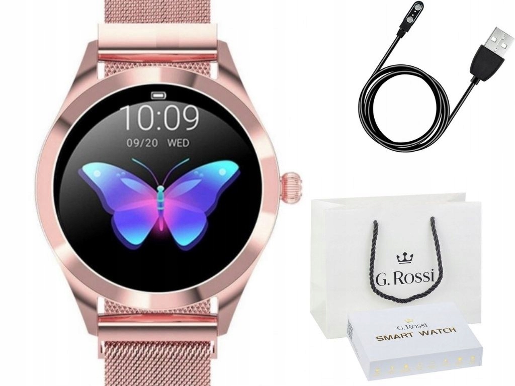 

Damski Smartwatch G.rossi Różowe Złoto