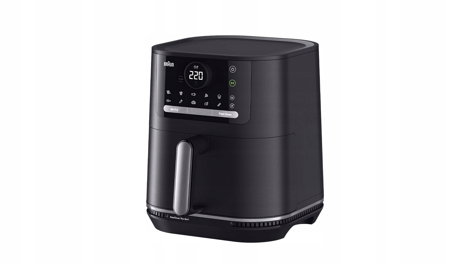 Braun Hriankovač s horúcim vzduchom MultiFry 5, 6 l, matná čierna