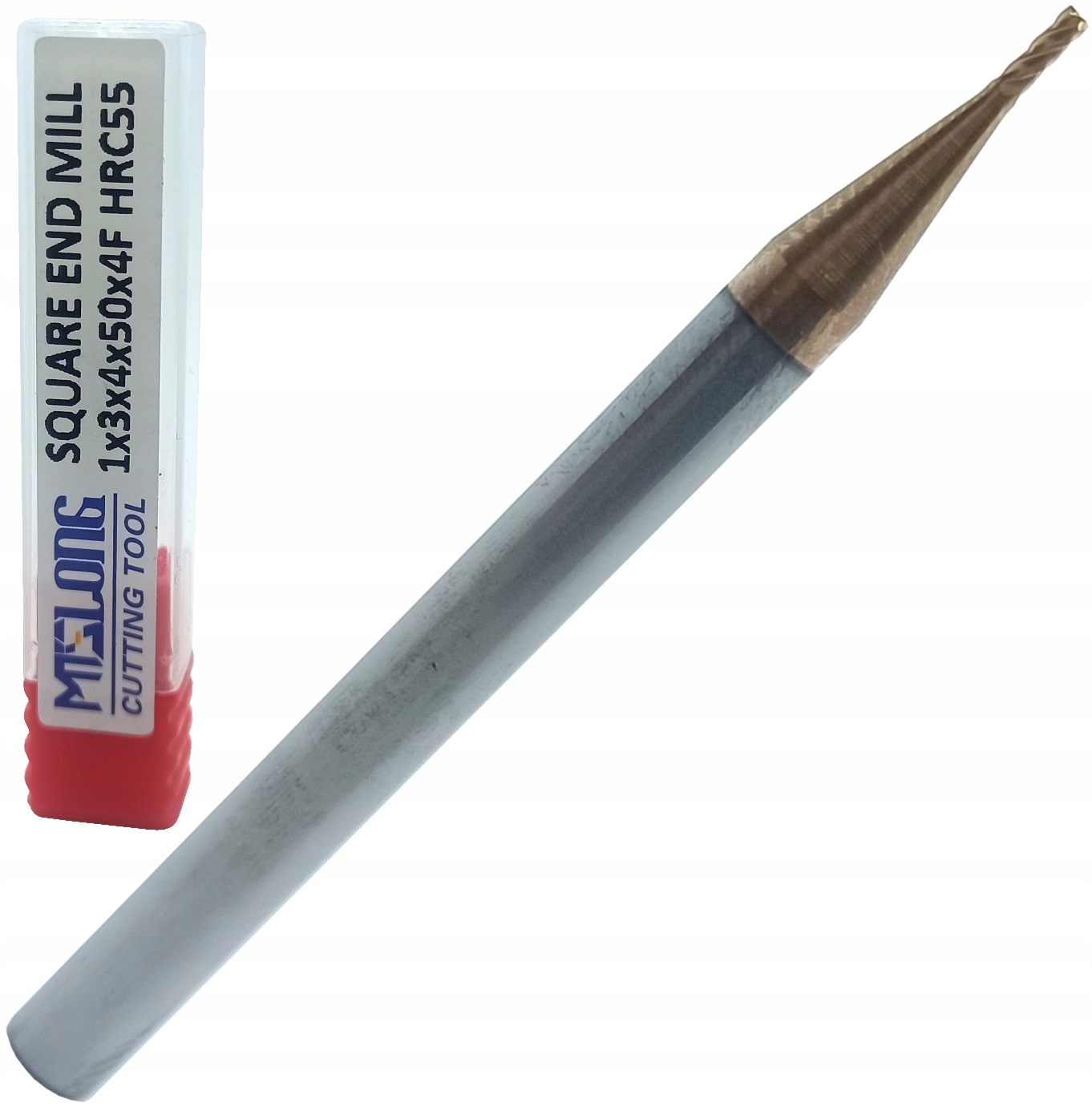 

Frez Węglikowy Vhm Mts fi 1mm 55 Hrc 4pióra Test