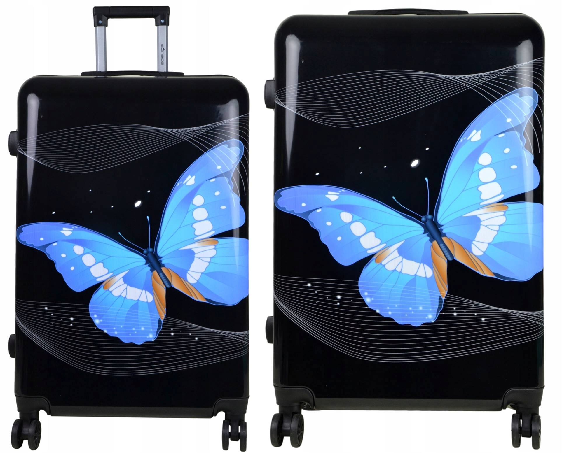 Duża walizka podróżna SunBag model Noctis Blue 90 l