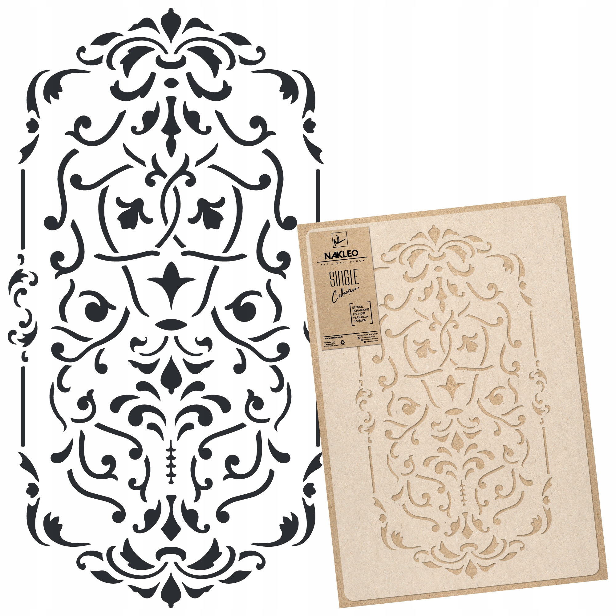 

Szablon Malarski wielokrotny 45x65 Ornament Barok2