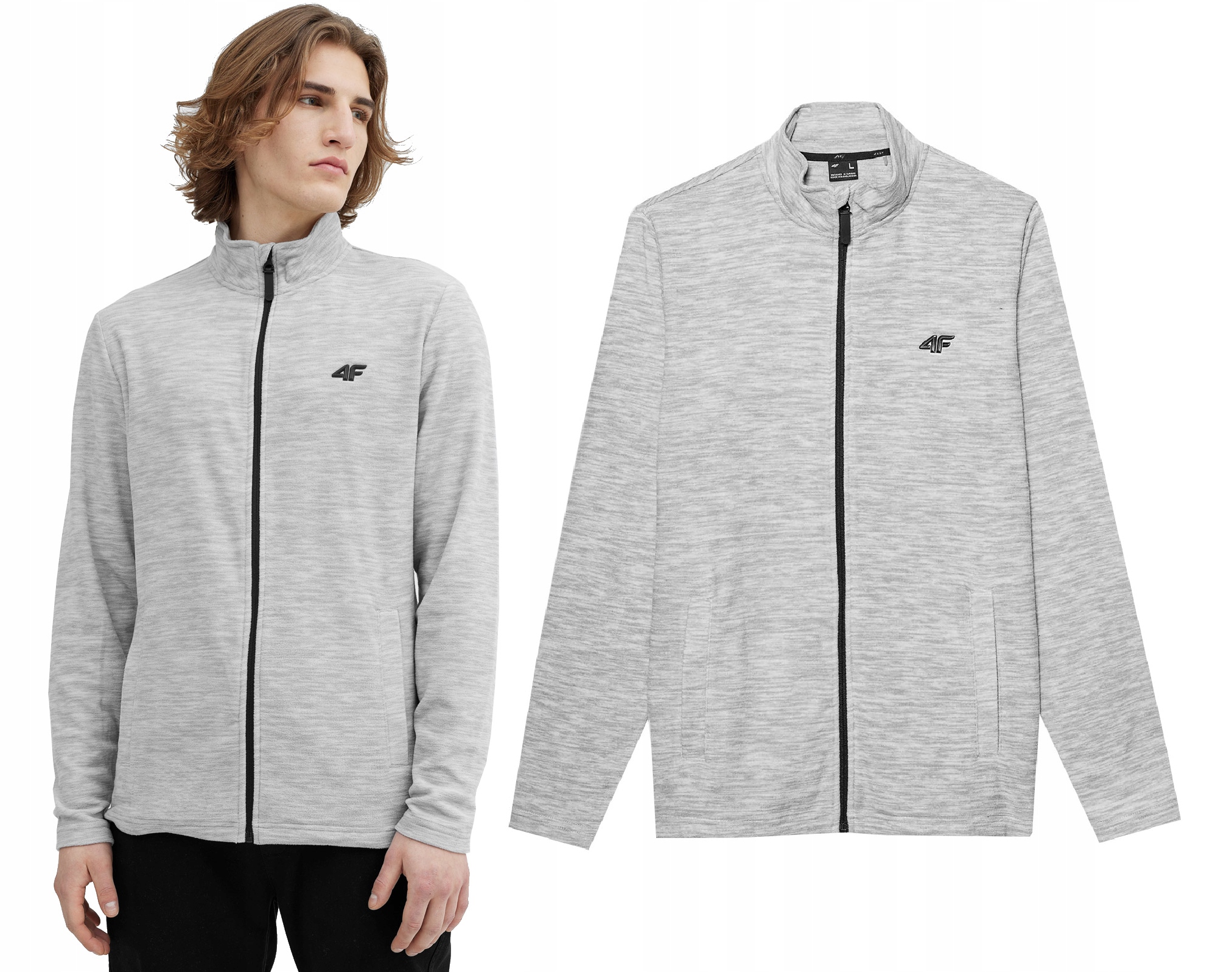 4F Polar Męski Bluza Polarowa Rozpinana