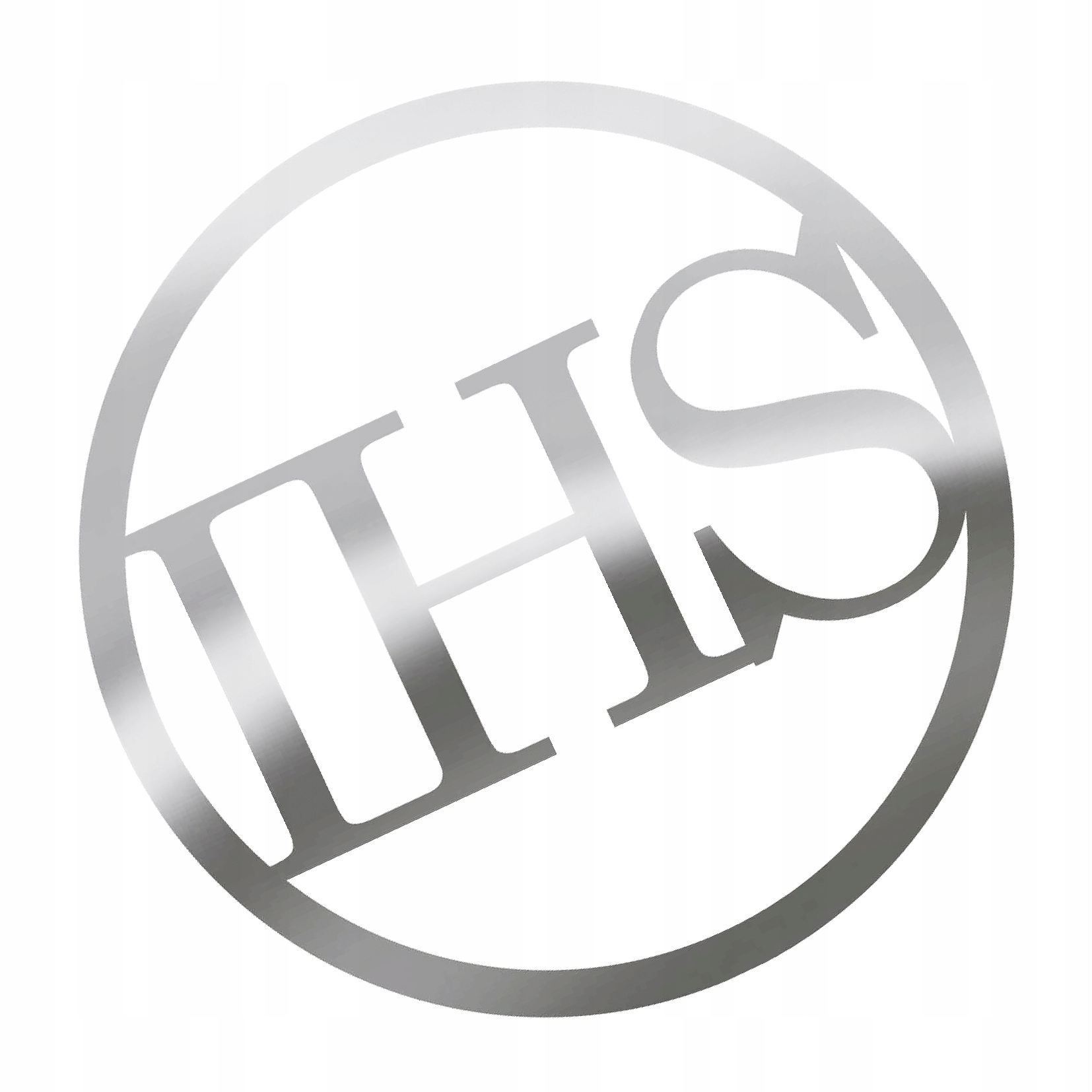 Dekoracja na bok tortu IHS komunia srebrny