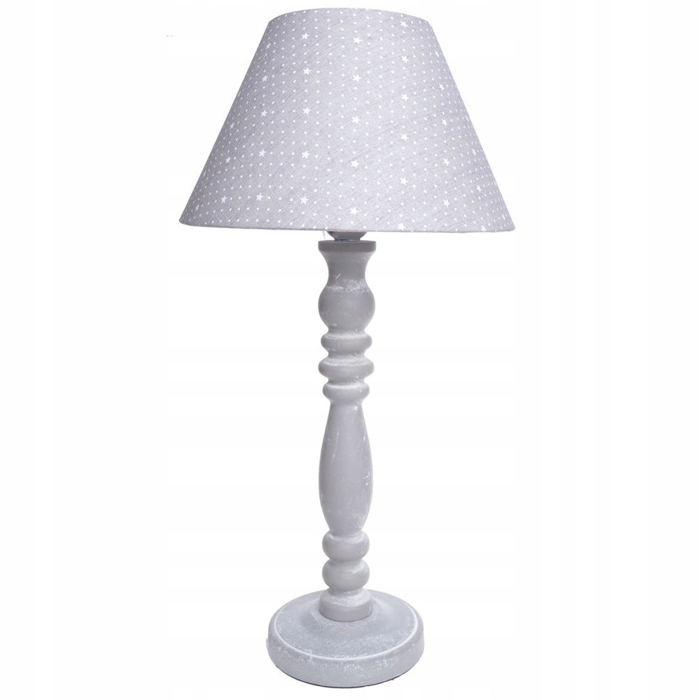 

Lampa lampka nocna do sypialni szara retro vintage