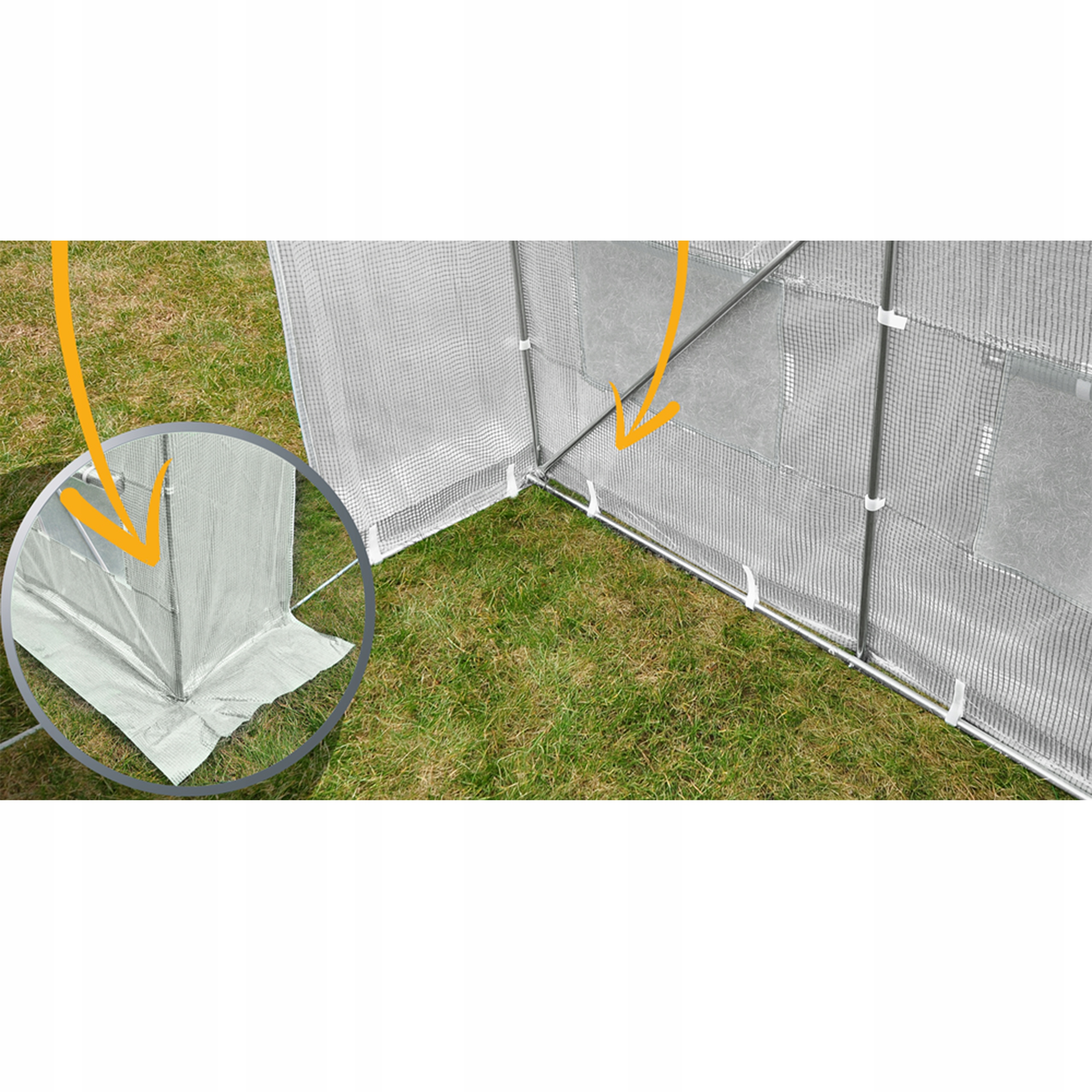 Folia Zamienna na Tunel Ogrodowy Szklarnia 3x6x2 Podwójne Drzwi UV4 GRATIS Długość 600 cm