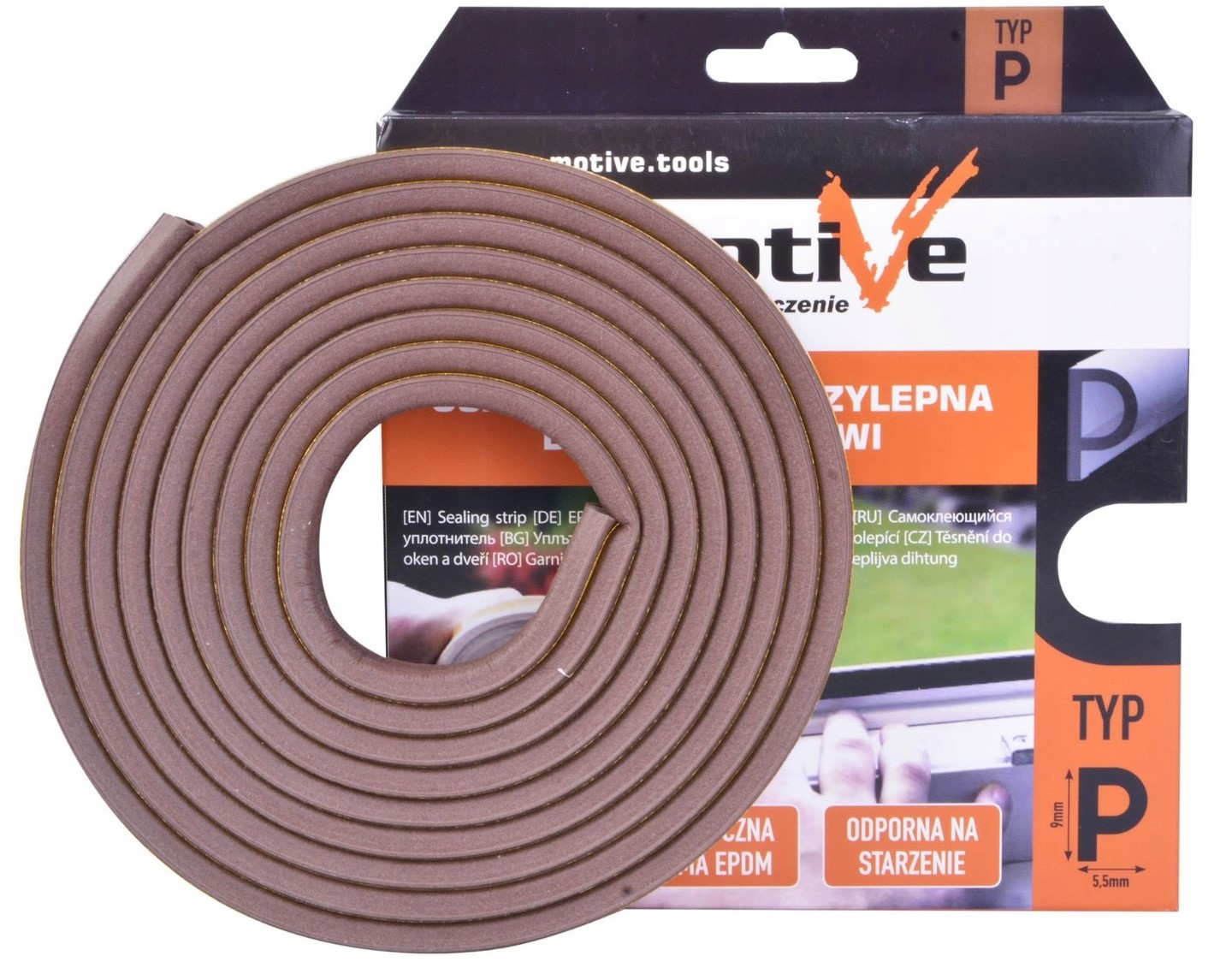 USZCZELKA SAMOPRZYLEPNA TYP P 6M BRĄZOWA MOTIVE