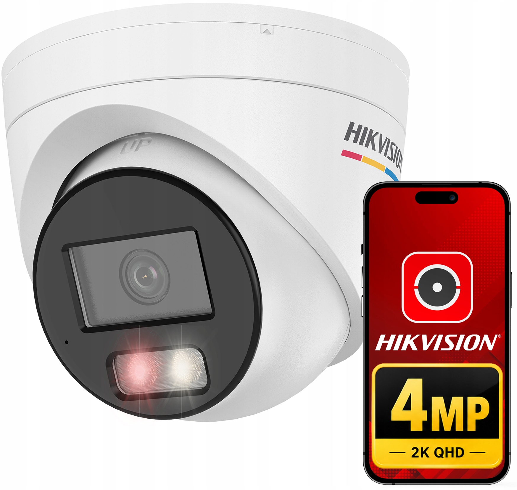 Ip kamera 4MP ColorVu 3.0 DS-2CD1347G3H-LIUF/SL Audio Mikrofón Hikvision