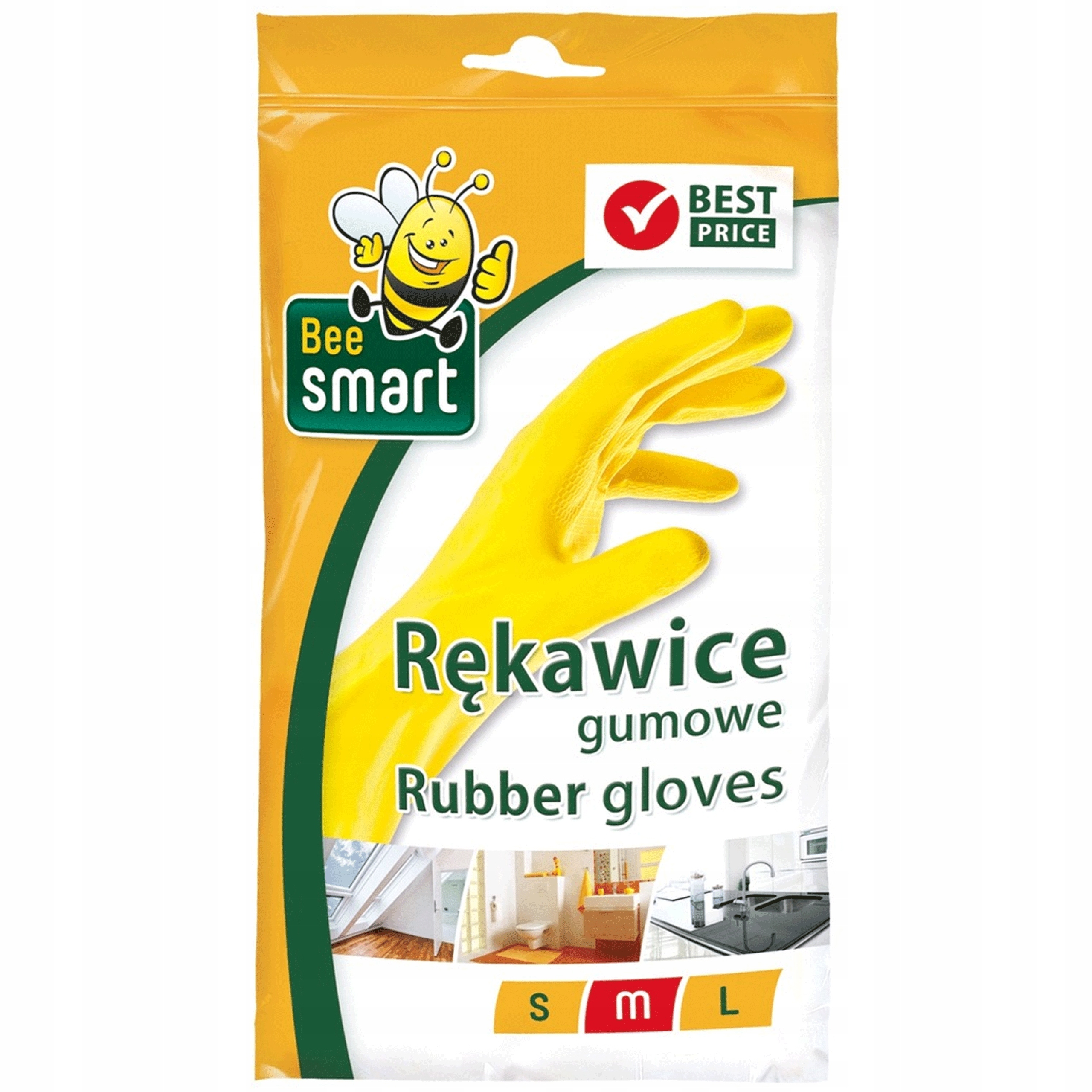 Levně Ochranné Gumové Rukavice silné Bee Smart vel. M