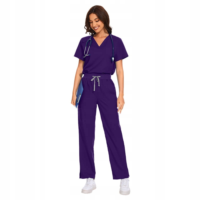 Komplet Medyczny Damski Scrub Uniform Model Vital Kolor Violet Rozmiar S