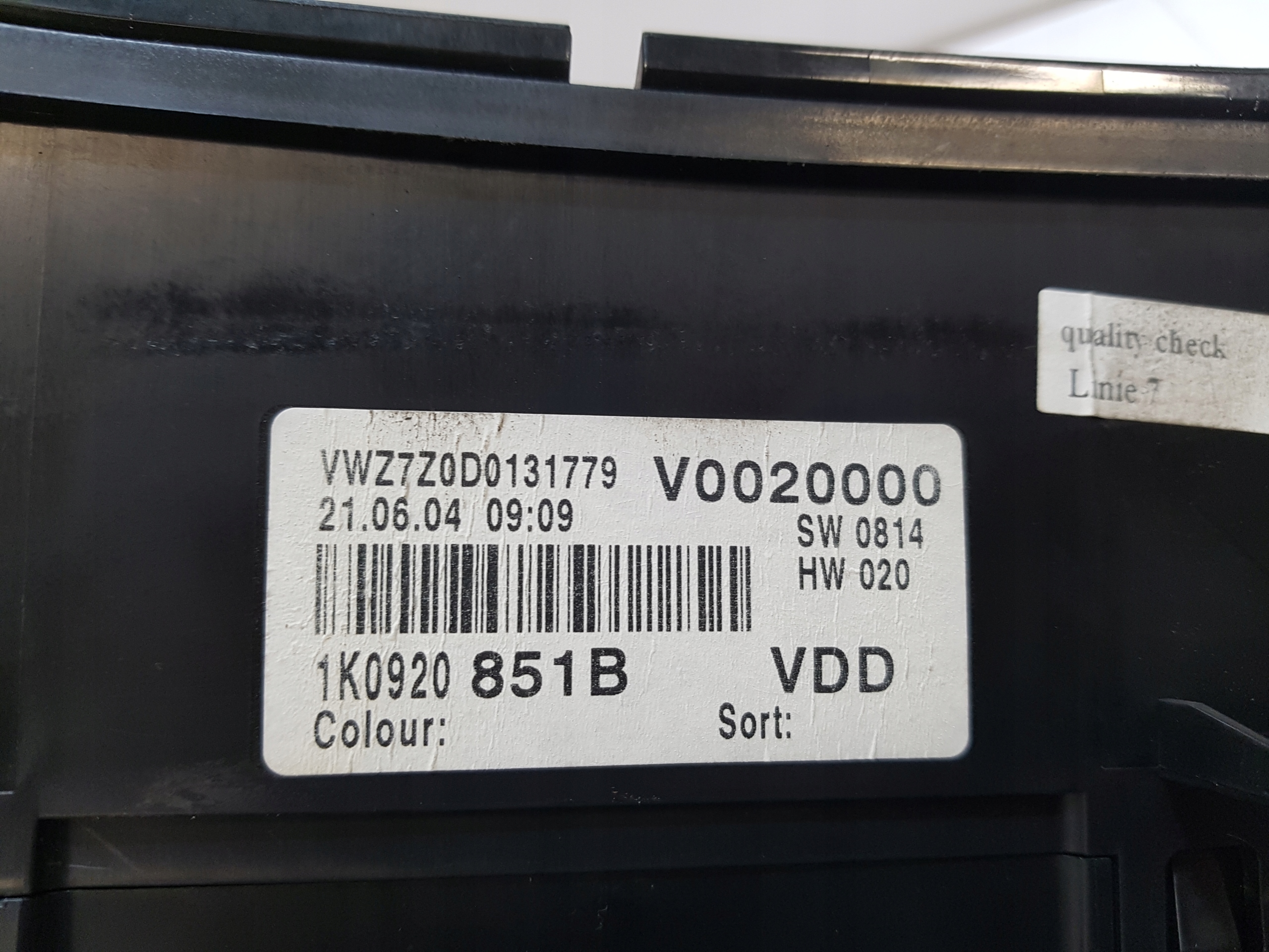 dials dials VOLKSWAGEN GOLF 5 1.9 TDI 1K0920851B