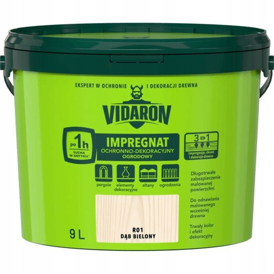 VIDARON IMPREGNAT OGRODOWY DĄB BIELONY R01 9L
