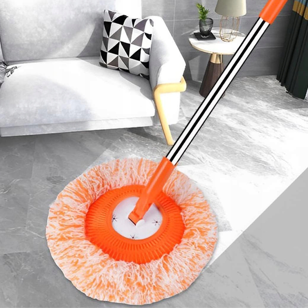 MOP DO MYCIA PODŁOGI SAMOCHODU 4 GŁÓWKI MOPA MIKROFIBRA ZDEJMOWANY 190CM Marka Bedee