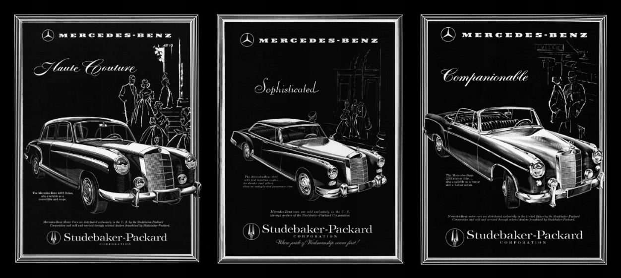 MERCEDES 1957 58 Edycja PREMIUM plotno UNIKAT