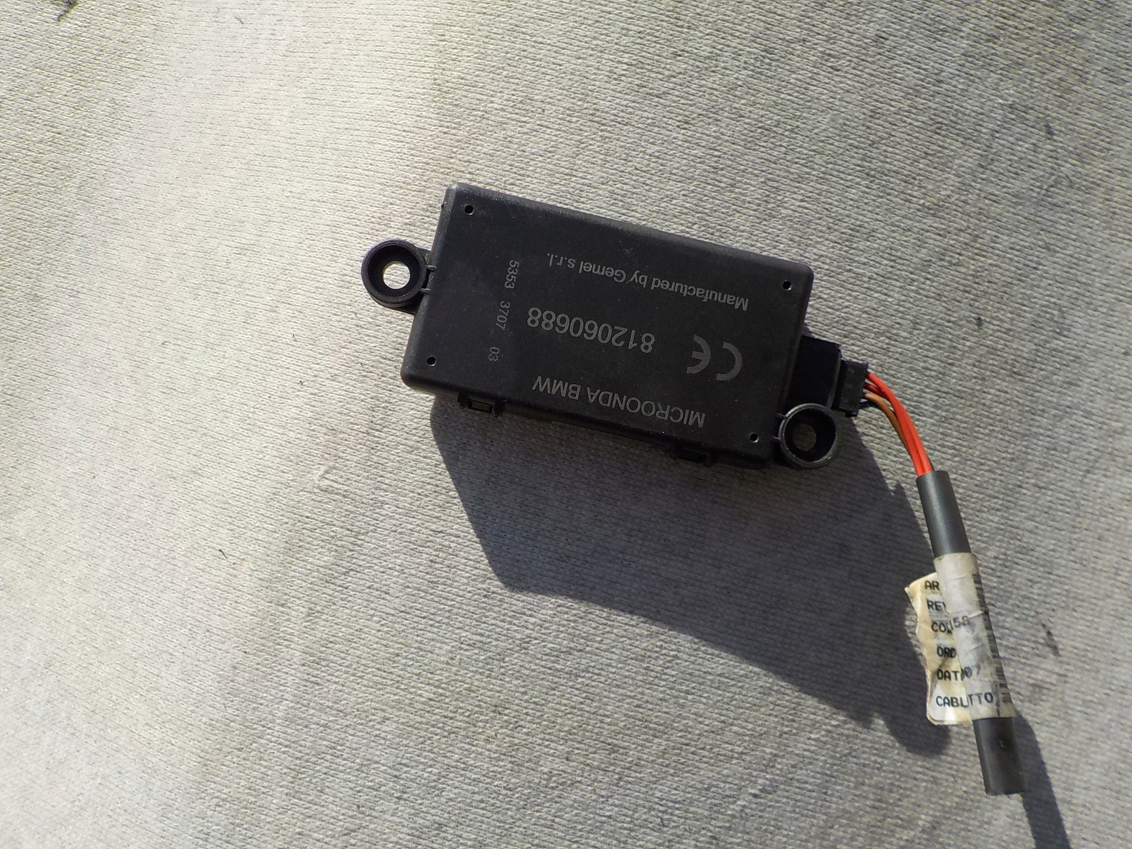Module Unité de contrôle microonda bmw e87 812060688