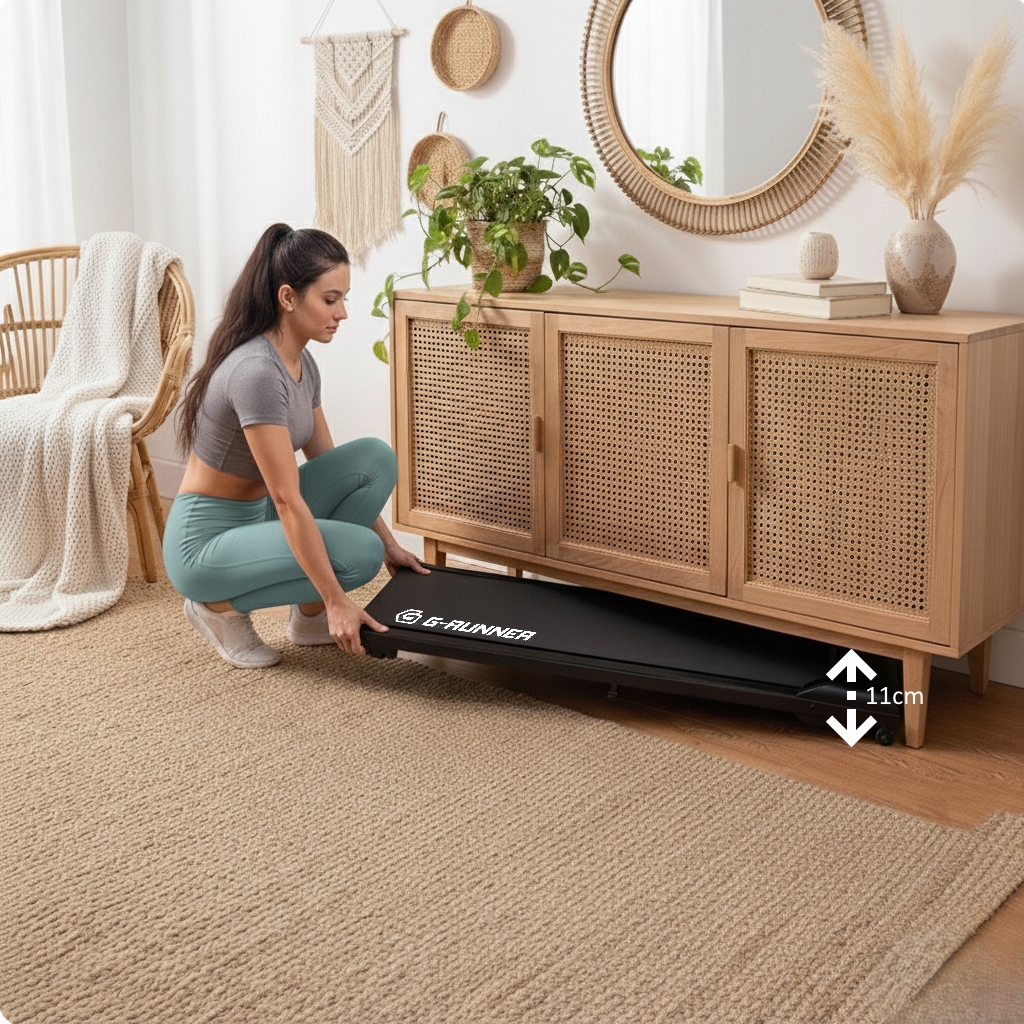 BIEŻNIA ELEKTRYCZNA G-RUNNER 460 SKŁADANA POD ŁÓŻKO WALKINGPAD -2w1 12km/h Marka FIT-NET