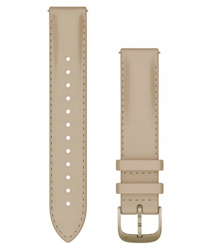 Garmin Pasek skórzany Quick Realese 18mm Light Sand Venu 4 41mm