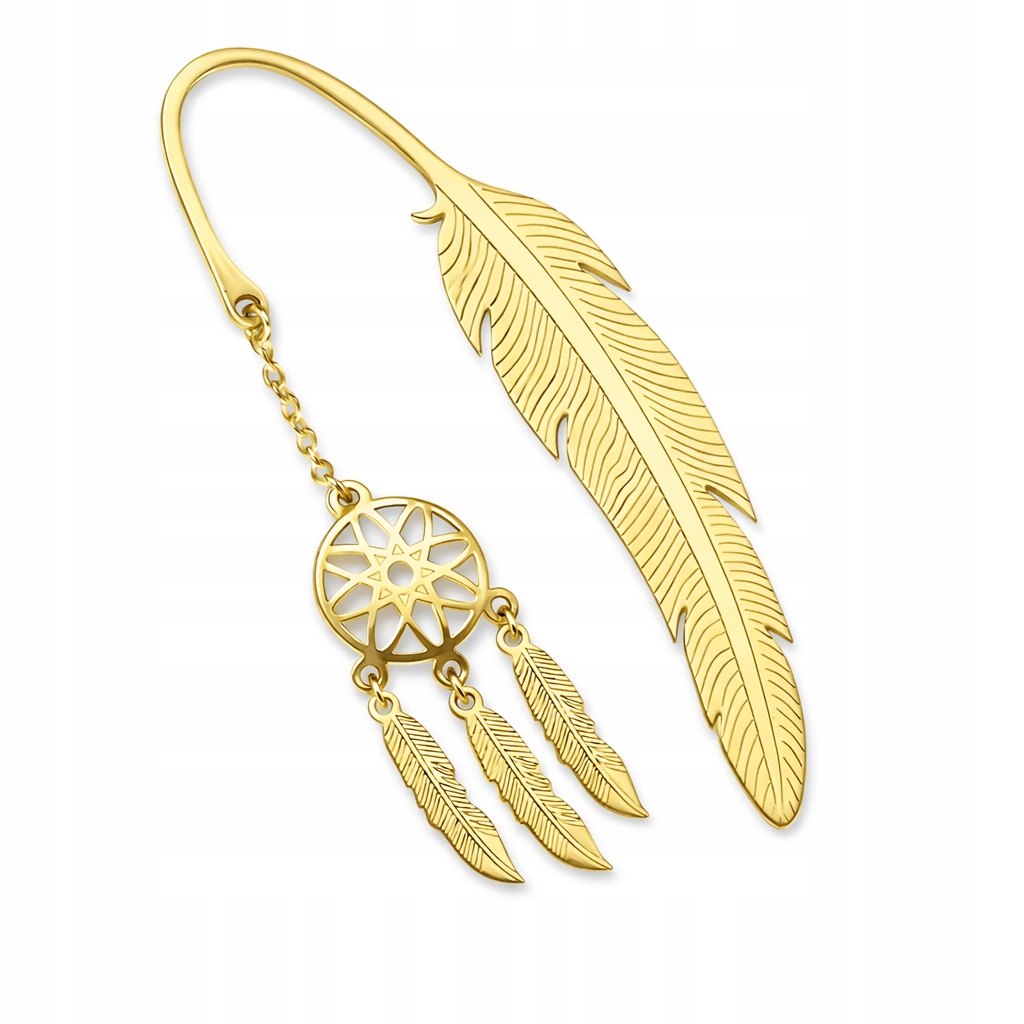 Pozlacená záložka do knihy Ag 925 lapač snů ZAK05G Grawer Bonus