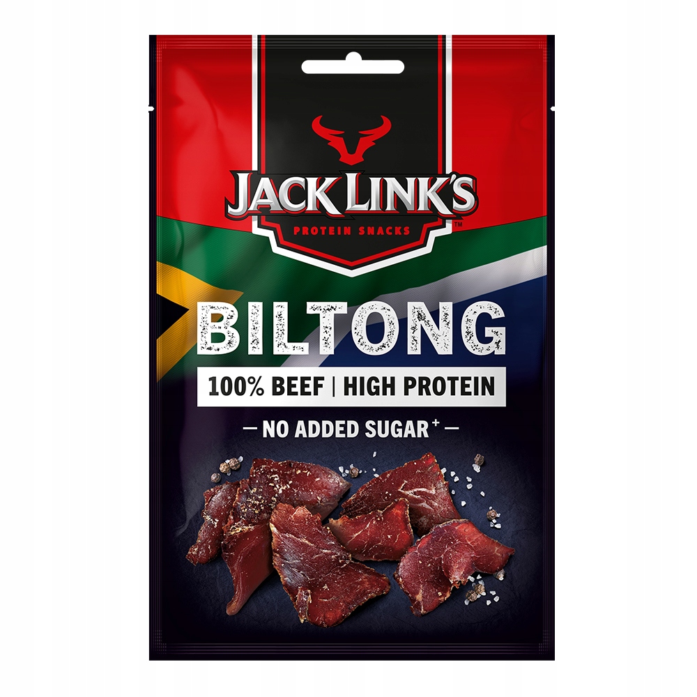 Levně Biltong: Hovězí maso v kusech: sušené Original 60 g Sada: 12 ks