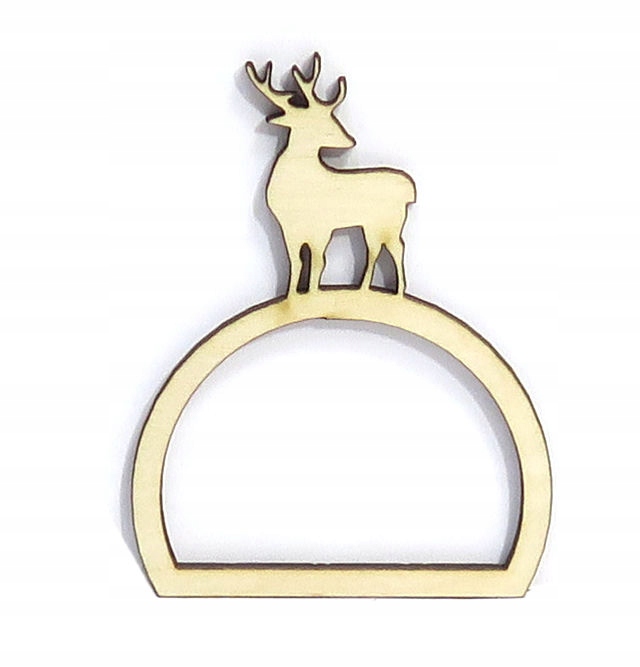 OBRĄCZKA NA SERWETKI DREWNIANA ŚWIĄTECZNA MC34 Marka Scrapdesing