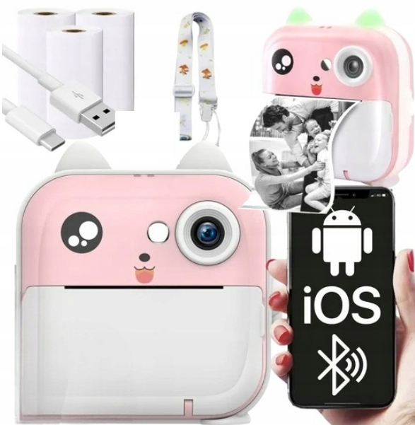 Fotoaparát Instantní tisk Mini termální tiskárna válečky