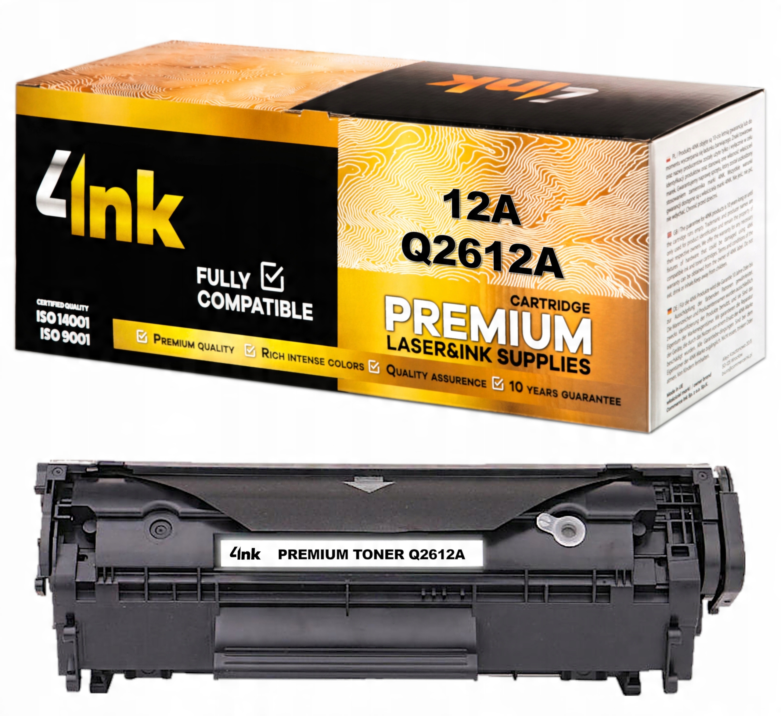 

Toner 4INK Hp 12A Q2612A XL 2500 Stron