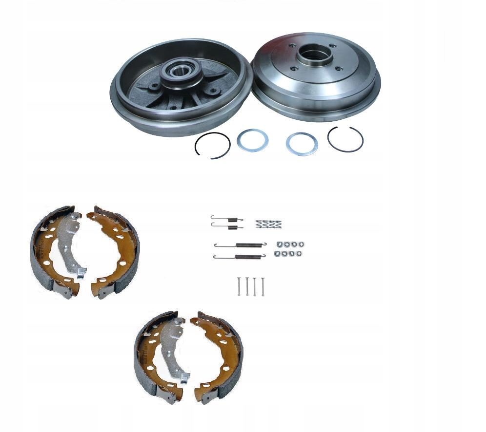 Bubny Čelisti Ložiska Citroen C-elysee C3 II Peugeot 207 208 301 203MM Sada