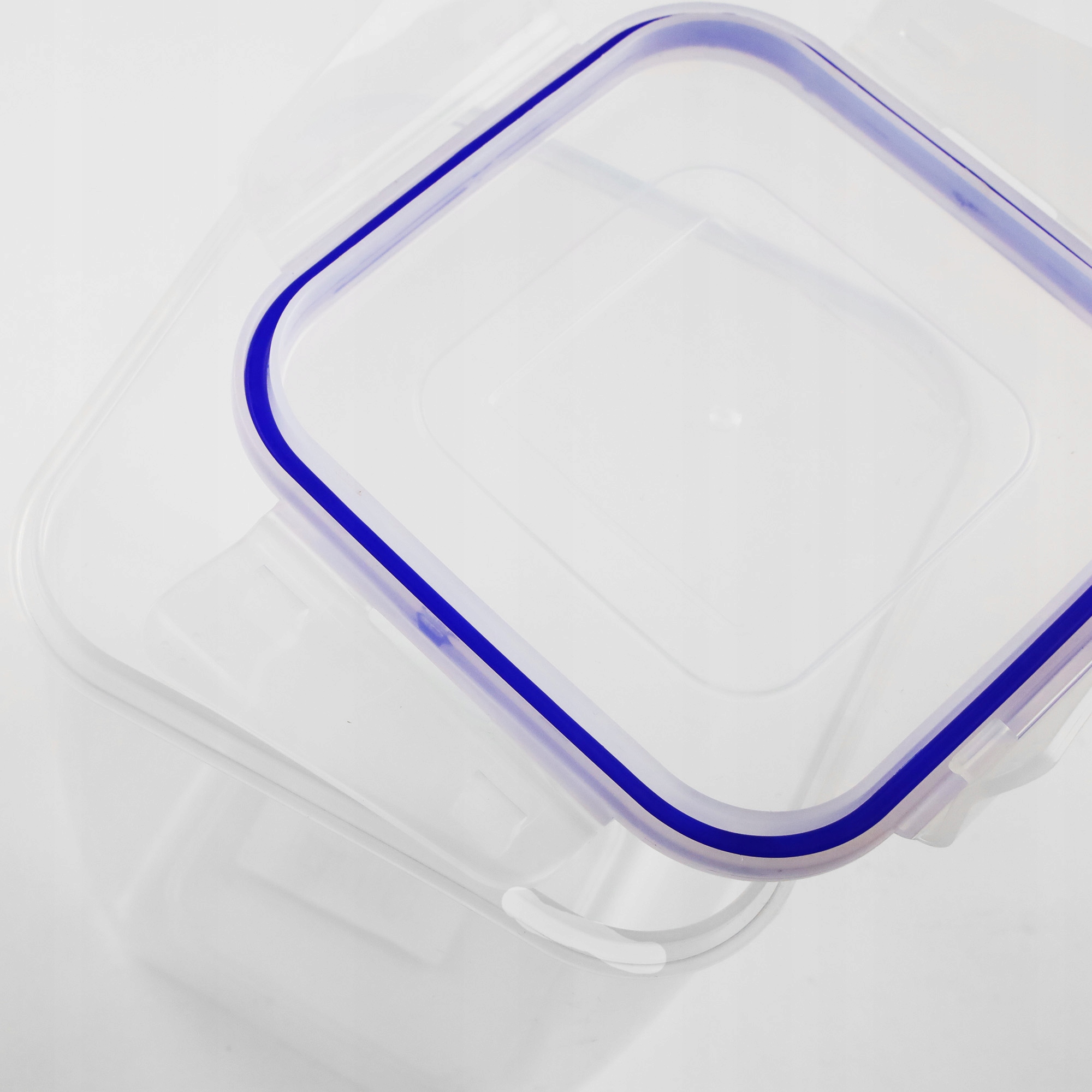 POJEMNIK NA ŻYWNOŚĆ 2L Z KLIPSAMI PRZEZROCZYSTY GŁĘBOKI NA KAWĘ HERBATĘ RYŻ