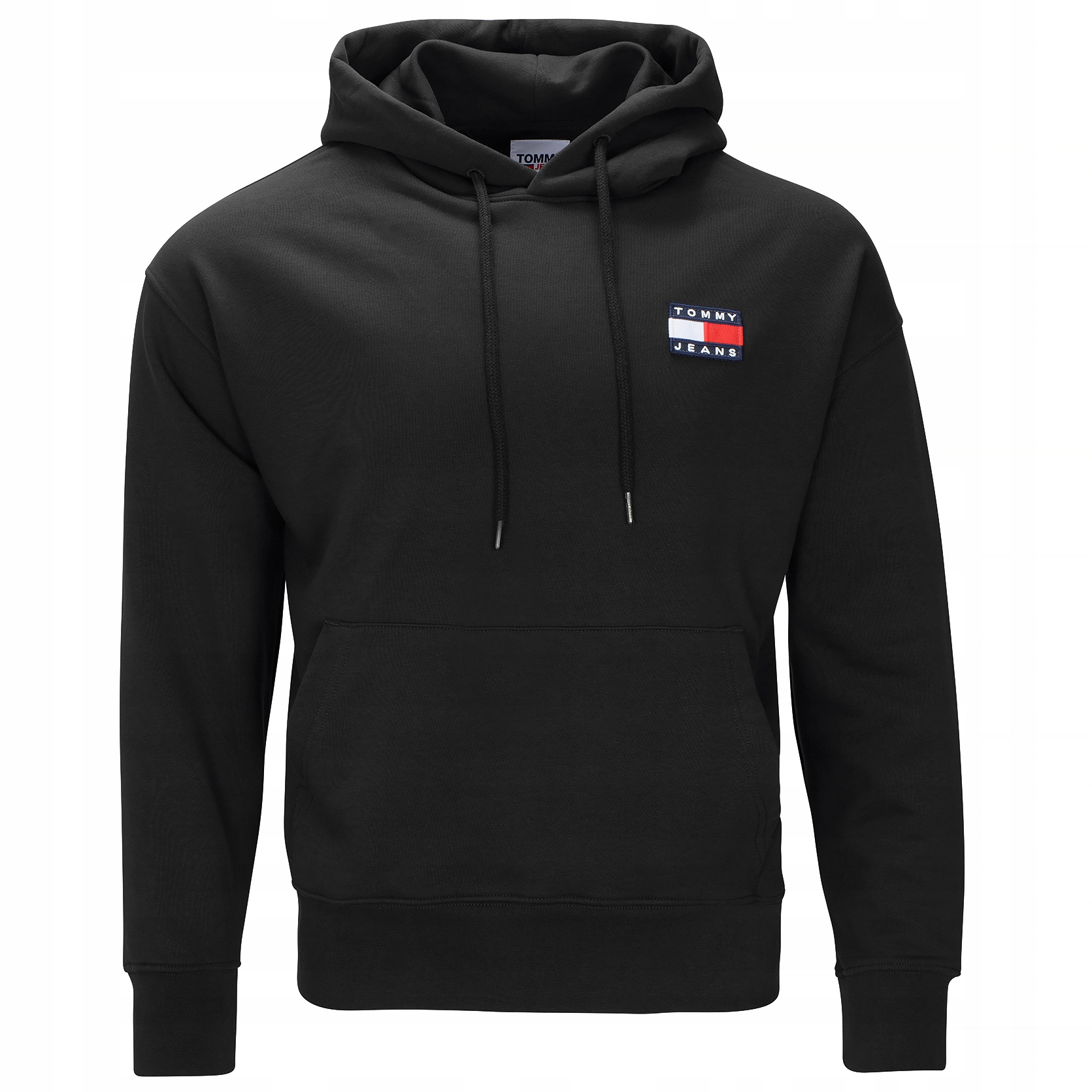 

Tommy Jeans czarna bluza męska kangurka logo S