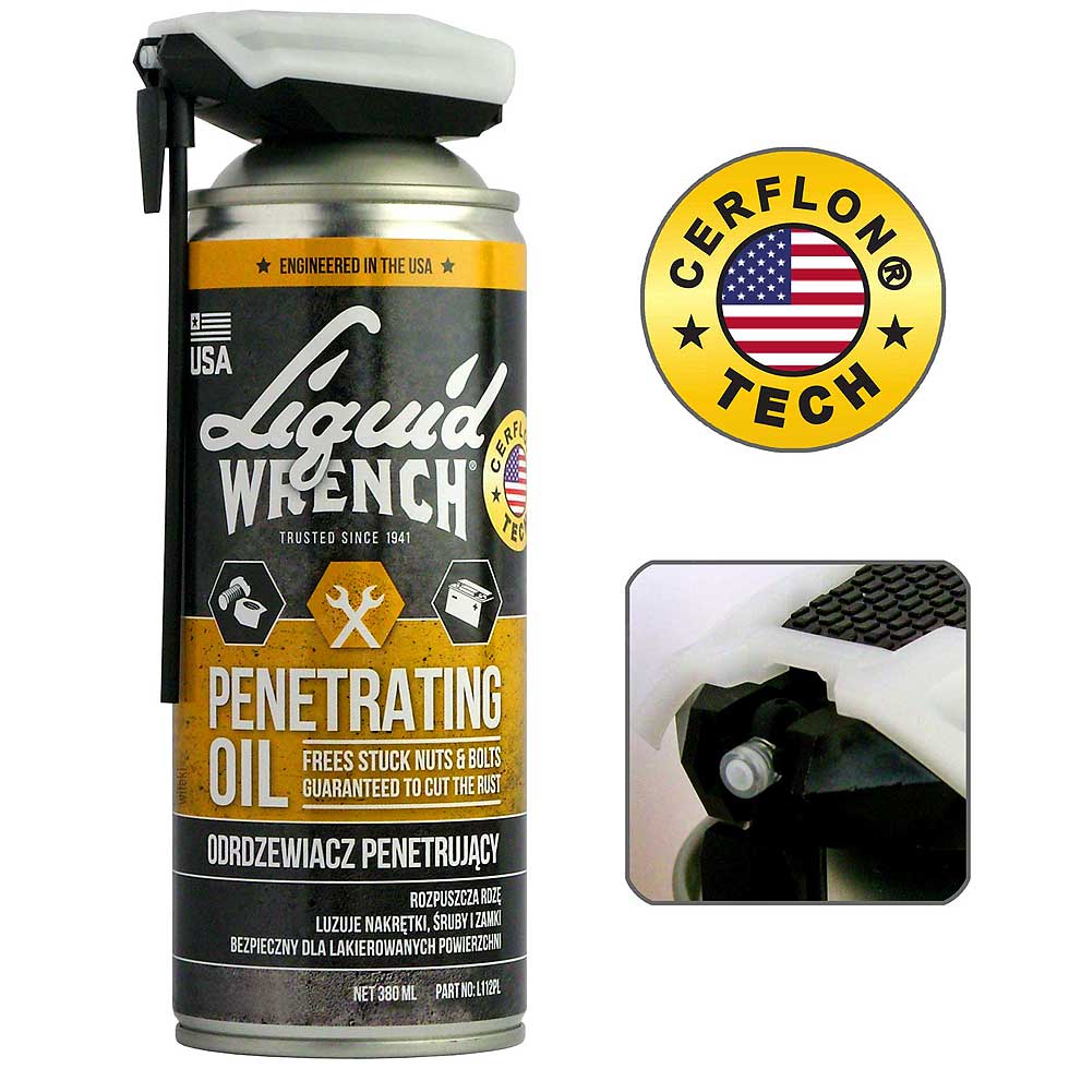Liquid Wrench Penetrating Oil Cerflon, odrdzewiacz penetrujący Płynny Klucz