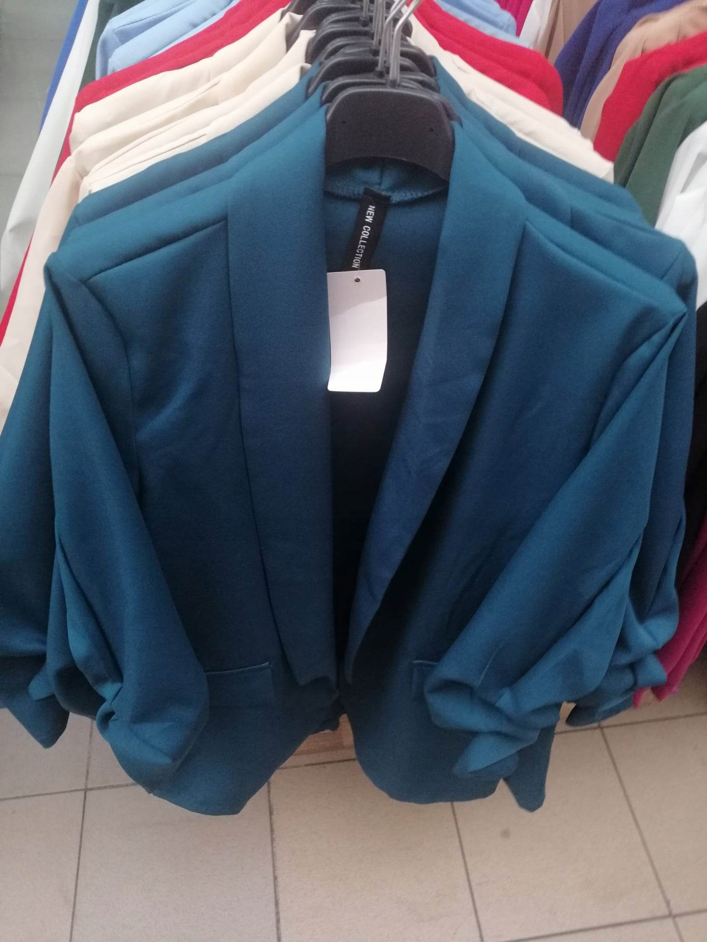 Żakiet czerwony Kolor wielokolorowy