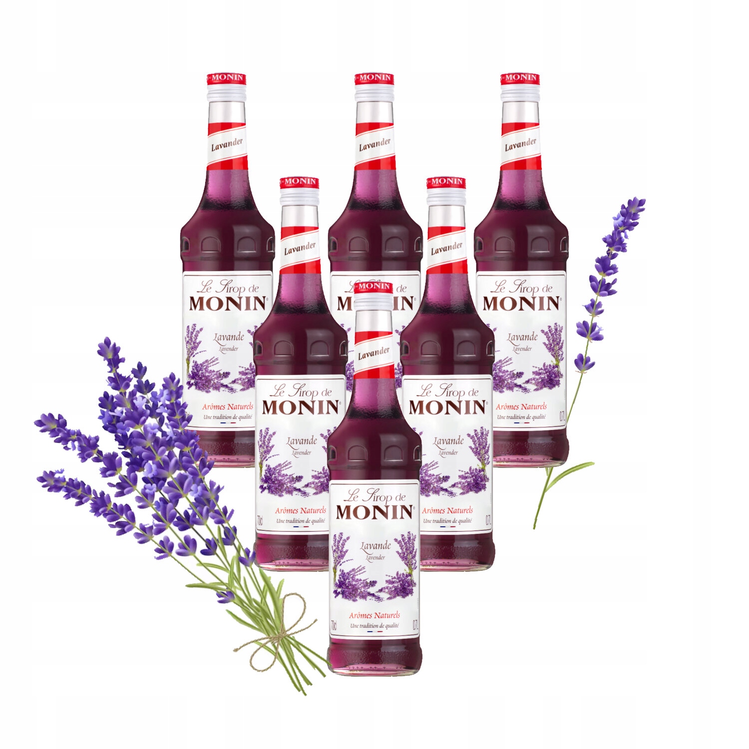 Sada ochucený sirup Monin Lavander Levandulový 6x700 ml