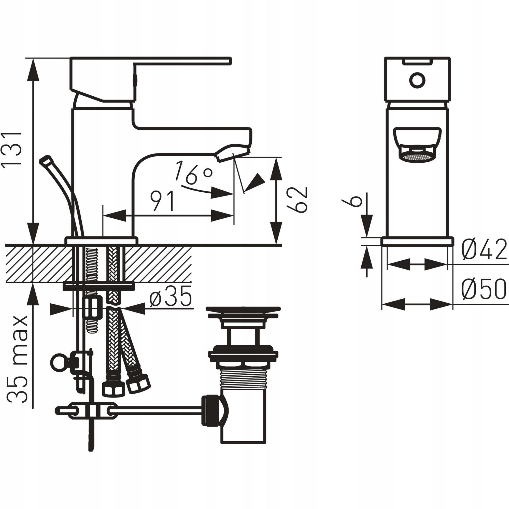 FERRO SAVIO BATERIA UMYWALKOWA STOJĄCA CHROM BSV2 Marka Ferro