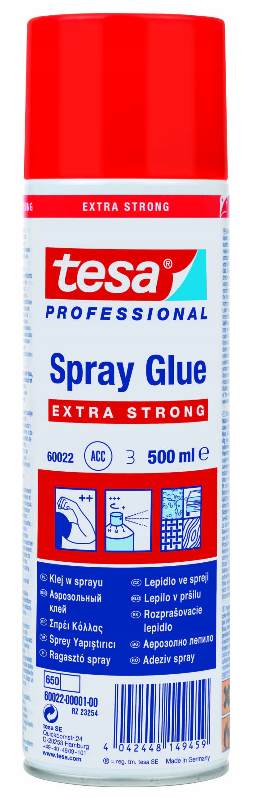 

Klej w sprayu tapicerski tesa do tapicerki b.mocny