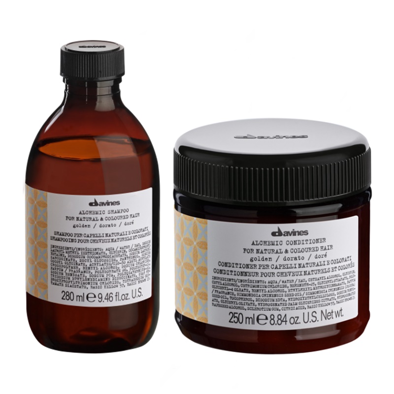 Davines Alchemic Golden šampon 280 ml Alchemic Golden kondicionér 250 ml