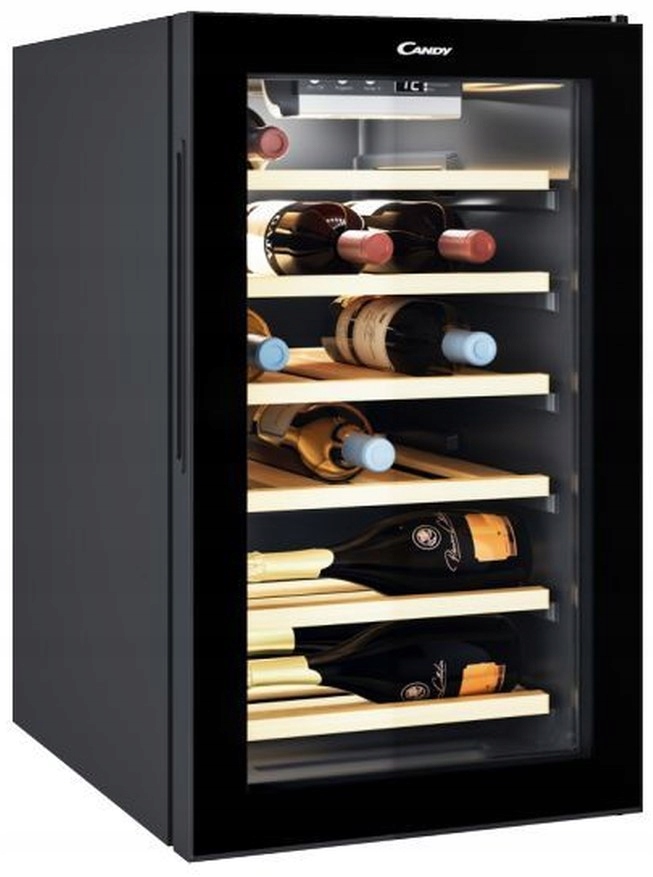 Chłodziarka do wina Candy CWCEL 210/NF 21 miejsc na butelki Oświetlenie LED Model CWCEL 210/NF