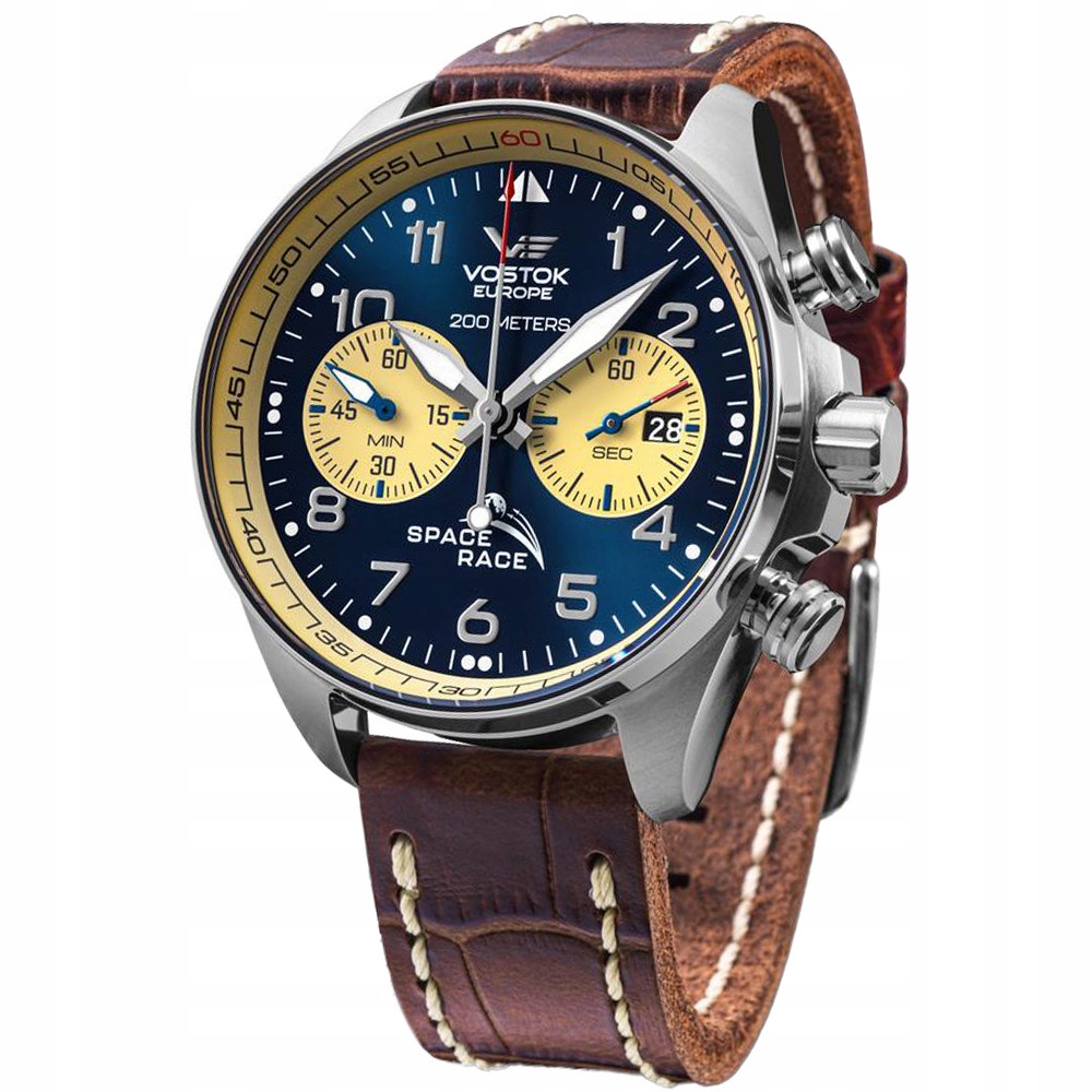 Pánské Hodinky Vostok Europe 6S21-325A667, hnědý řemínek