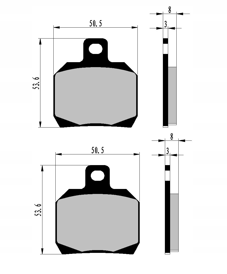 KLOCKI HAMULCOWE TYŁ TYLNE PIAGGIO X8 125 04-05 Producent Nistal
