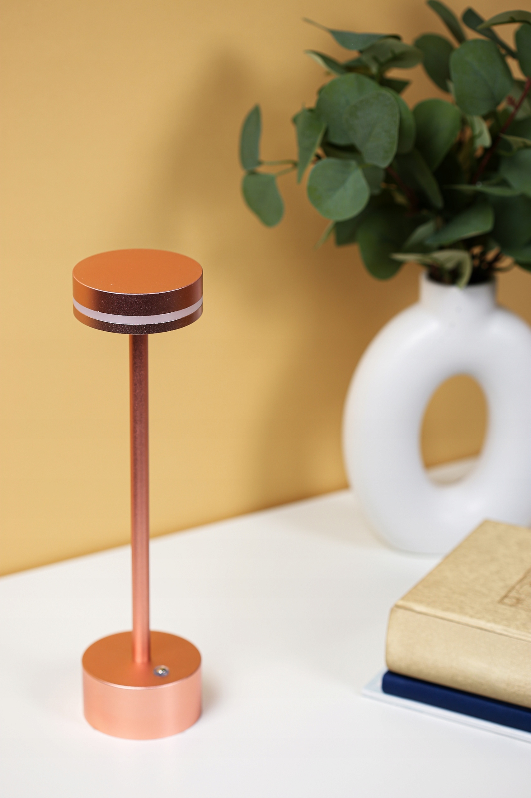 BEZPRZEWODOWA LAMPKA NOCNA DOTYKOWA LED DO RESTAURACJI HOTELU 3 TRYBY Kod producenta ATL08-COPPER