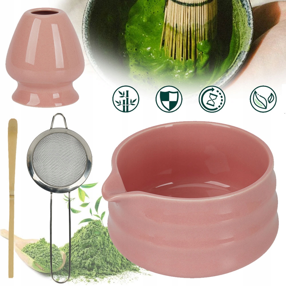 Levně Obřadní Sada Matcha Tradiční Keramická Miska Matcha