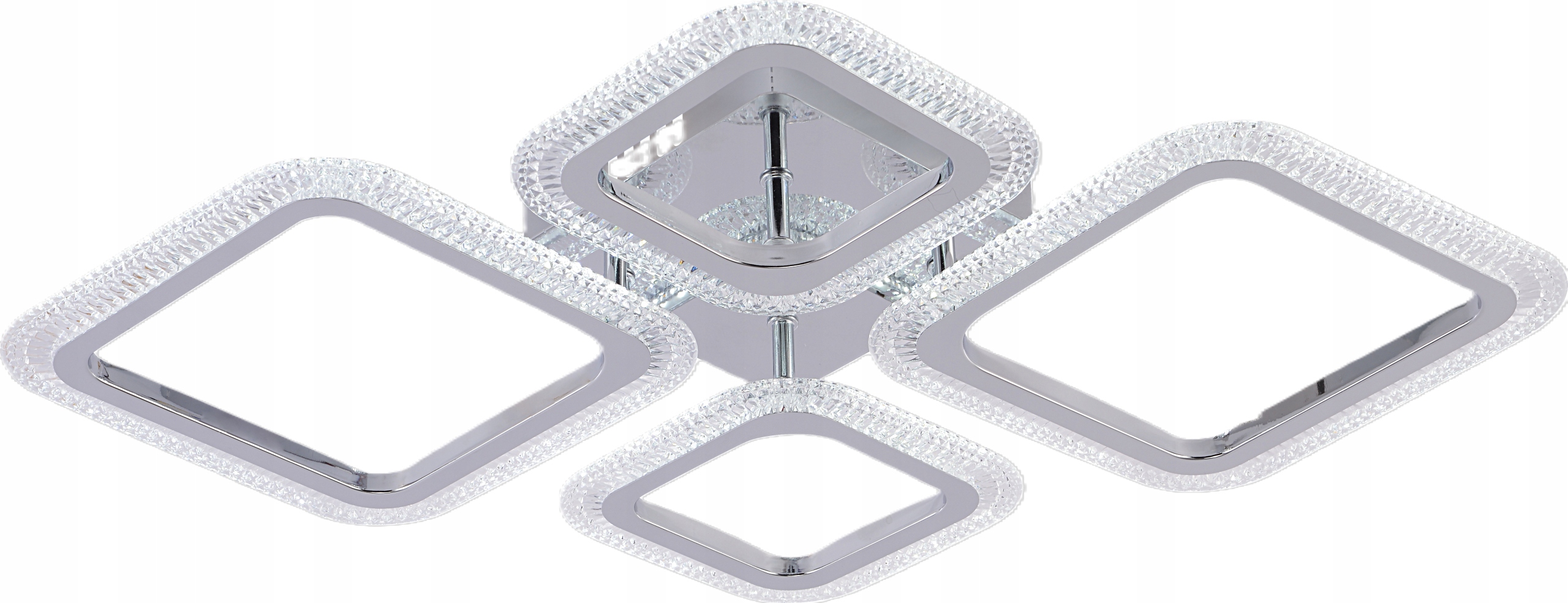 Led Lampa Chrom 72W S Dálkovým Ovládáním 3 Barvy Světla Moderní Vargo DL1011