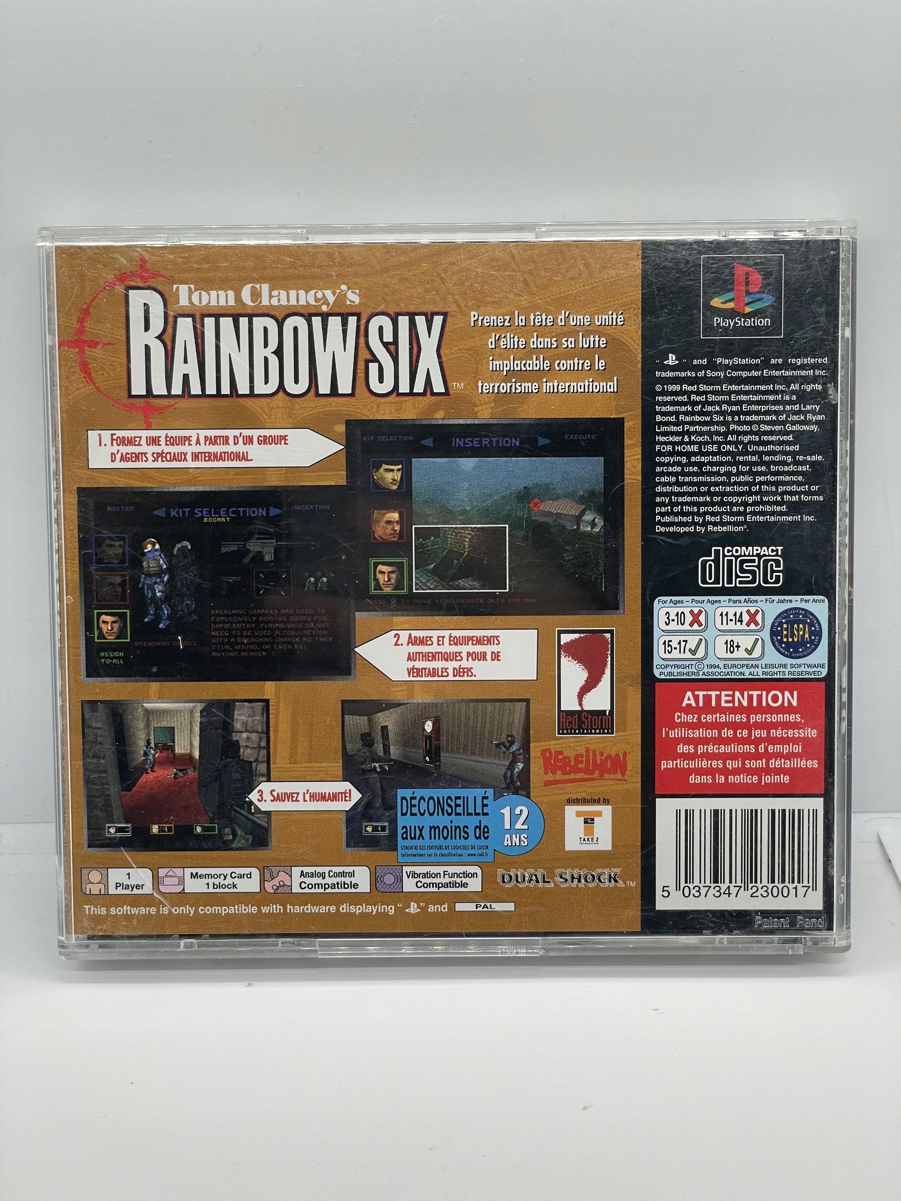 Gra Rainbow Six PS1 PSX Tematyka gry akcji