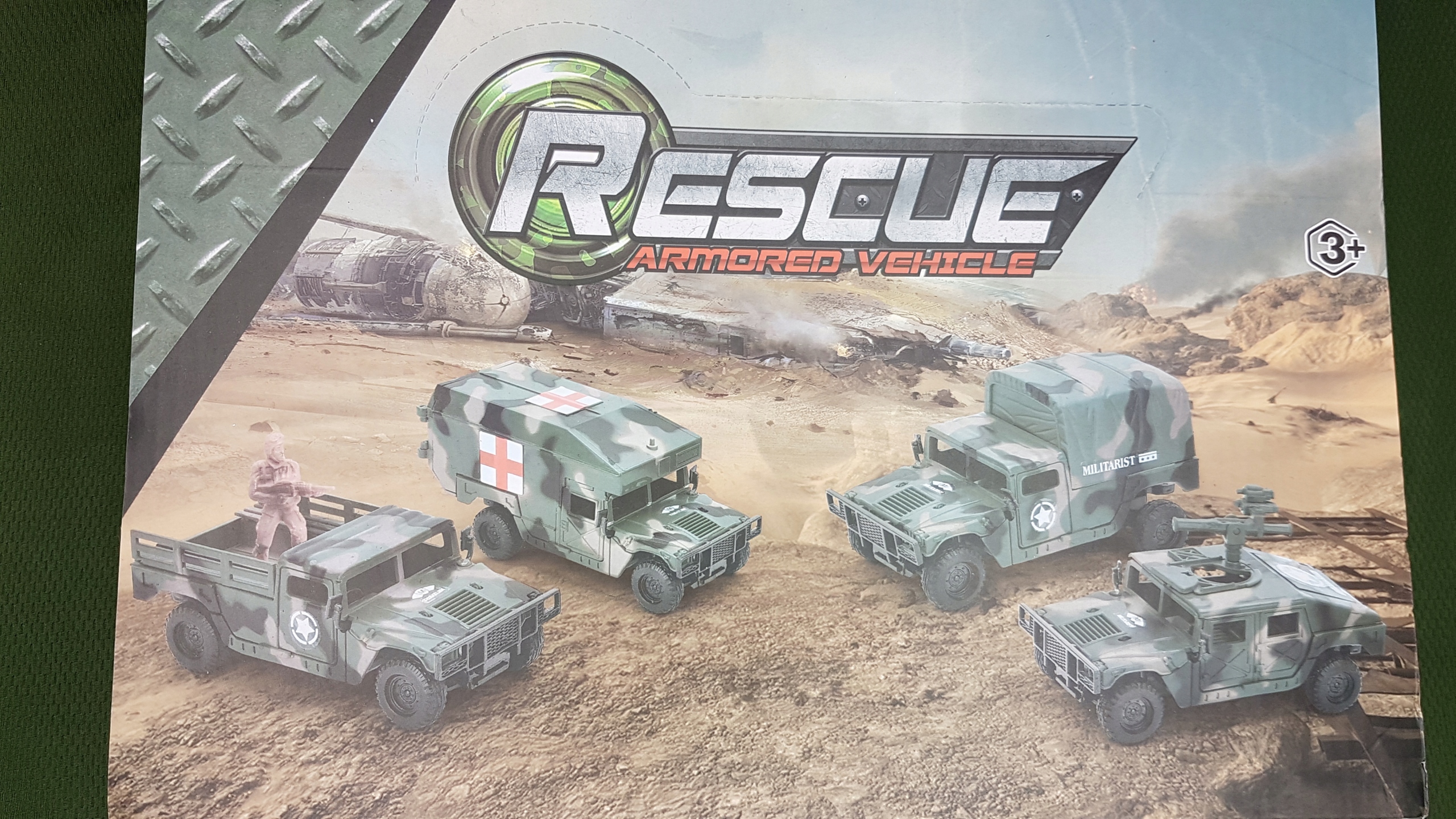 Hummer pojazd militarny Ambulans kamuflaż B Materiał plastik