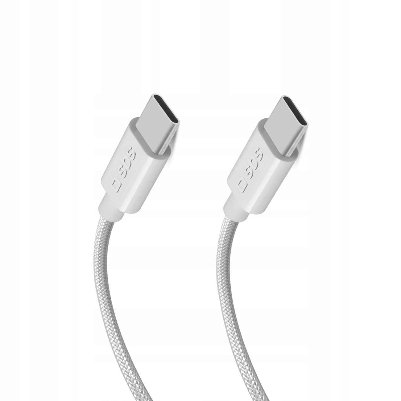 Kabel Sbs TECABLETISSUETCC2G 2 x Usb-c 2m 60W z Power Delivery szary