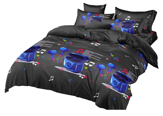 

Pościel Z Prześcieradłem 160x200 Muzyka Słuchawki