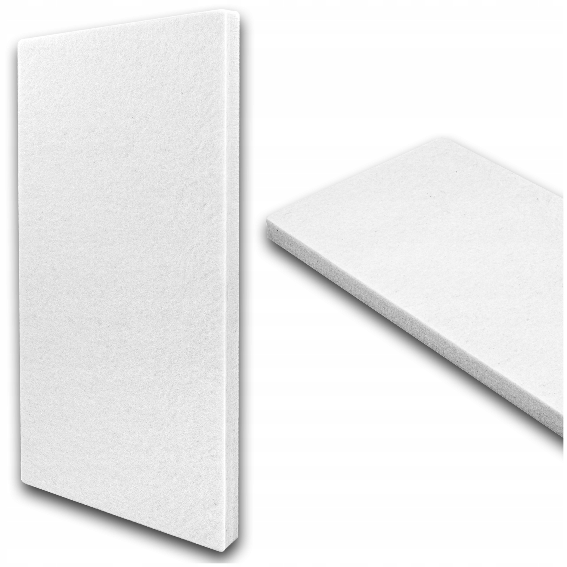 Nástenný panel do kuchyne, zlepšenie akustiky, tlmenie zvuku, biely, 5x50x100 cm