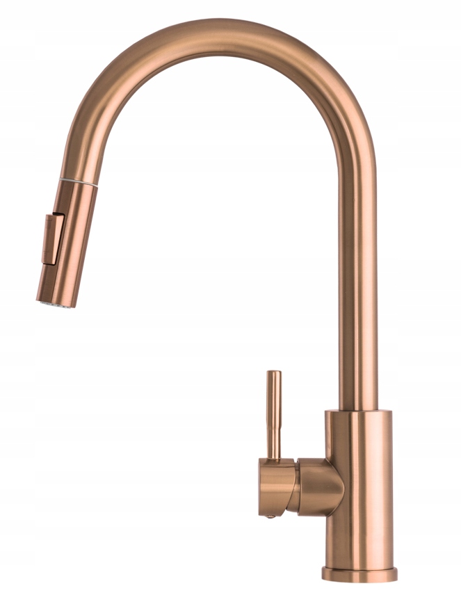 Kuchynská Batéria Ružové Zlato Vyťahovací Výtok Z Ocele Loseto Rose
