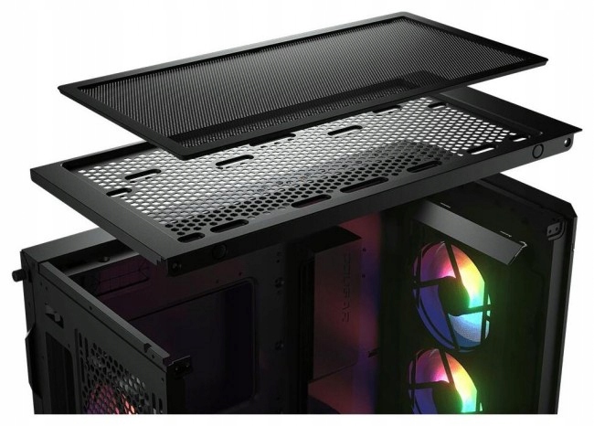 COUGAR Obudowa Duoface Pro RGB, Midi Tower, Czarna — 15
