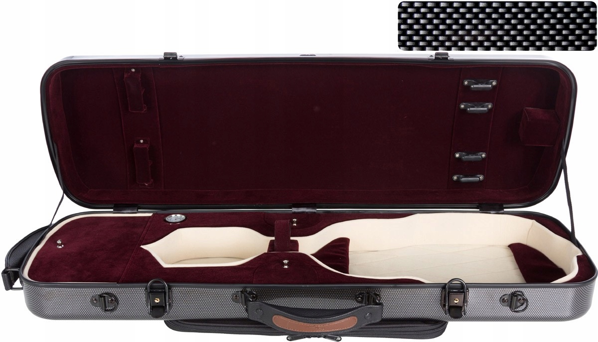 Houslový obal na housle 4/4 Oblong M-case Černý Point Bordový