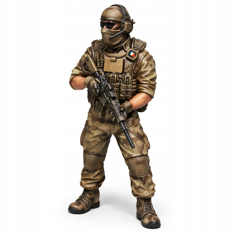 Figurka Nowoczesny Powstaniec Żołnierz 3 Model 3d Skala 1:48